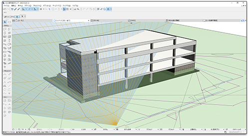 ARCHICADアドオン　無償　日影規制チェックシステム